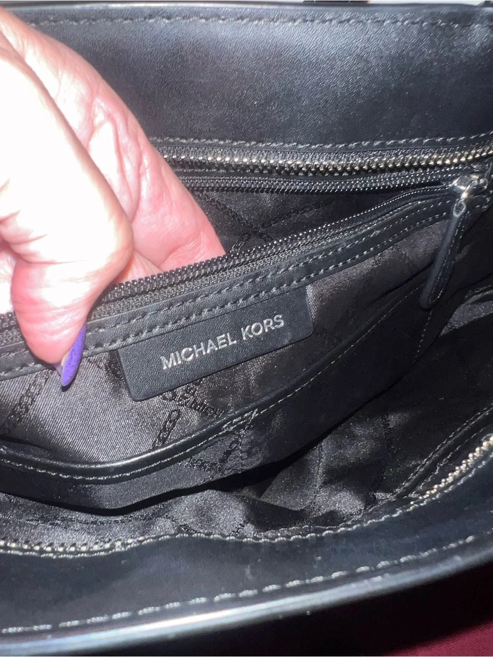 Michael Kors Black Signature Logo Tote